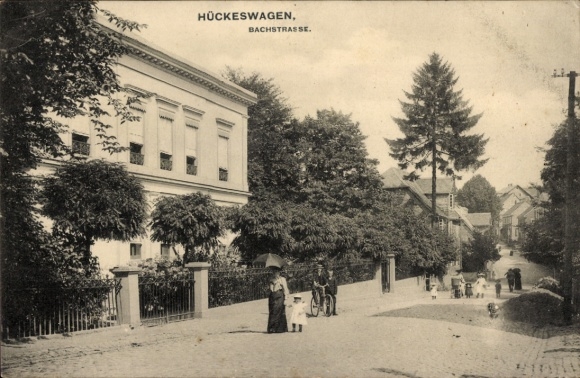 Postcard Hückeswagen in the Oberbergischer Kreis, Bachstraße