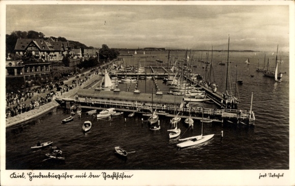 Ak Kiel, Gesamtansicht, Yachthafen
