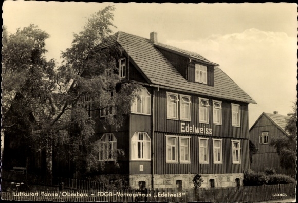 Postcard Tanne Oberharz am Brocken, view of FDGB contract house Edelweiss