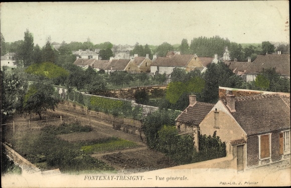 Ak Fontenay Tresigny Seine et Marne, Vue générale
