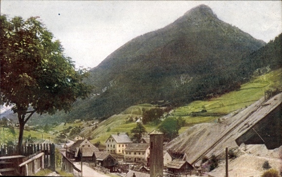 Postcard Bleiberg Kreuth Carinthia, general view