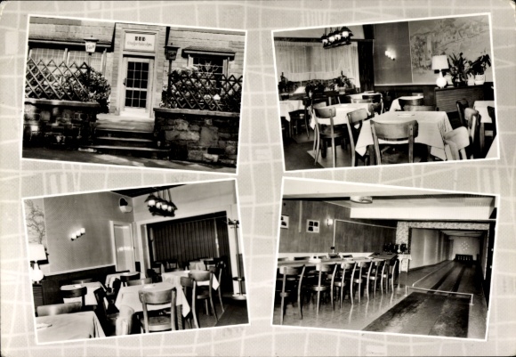Ak Elberfeld Wuppertal, Restaurant Zum Knusperhäuschen, Saal, Kegelbahn, Güterstraße 8