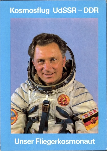 PC joint cosmos flight USSR and GDR, pilot cosmonaut Sigmund Jähn