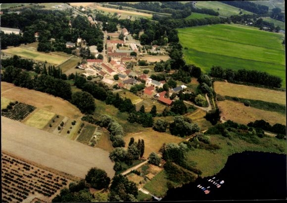Postcard Paretz Ketzin on the Havel, aerial photograph
