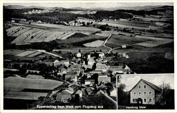 Ak Eppenschlag Beierse Woud Neder-Beieren, luchtfoto, Maier-bedrijf