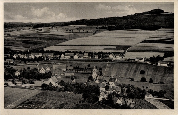Postcard Göffingen Unglingen in Württemberg, aerial photograph
