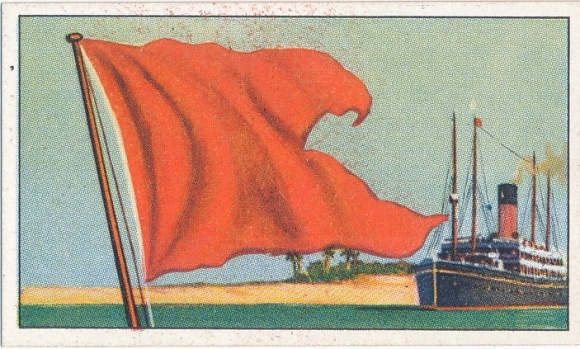 Verzamelfoto rederij vlaggen van de wereldkoopvaardijvloot, foto 172 Engeland, Bibby Line