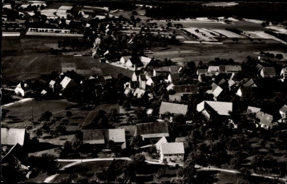Postcard Martinsmoos Neubulach in the Black Forest, aerial photograph