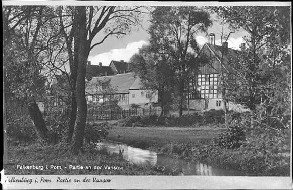 12 Negative von Falkenburg in Pommern, Schloss, Volkshochschule, Vansowstraße etc.