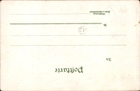 Embossed Passepartout Postcard Dresden Old Town, Zwinger Pavilion, Lilac