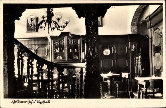 Postcard Lippstadt in the Soest district of North Rhine-Westphalia, Goldener Hahn inn, owned by Eberhard Bonsel