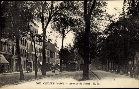 Postcard Choisy le Roi Val de Marne, Avenue de Paris