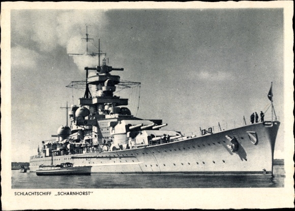 PC German warship, battleship Scharnhorst, Kriegsmarine