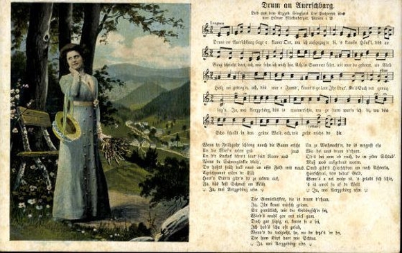 30 individual song cards, Anton Günther