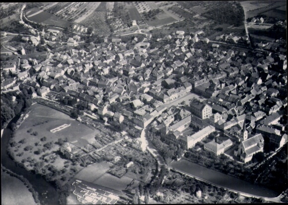 Photo Hammelburg in Lower Franconia Bavaria, aerial photograph