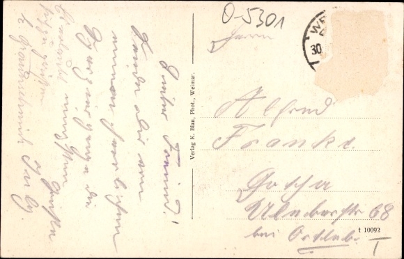 Postcard Buchfart Weimarer Land, Gasthof zum goldenen Stern
