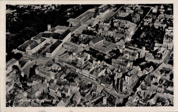 Ak Fulda in Hessen, luchtfoto