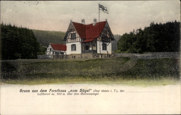 Postcard Idstein im Taunus Hessen, forester&#39;s house from the hill