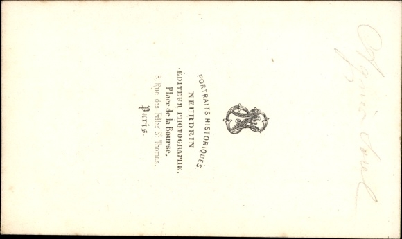 Carte de Visite Agnès Sorel, mistress of the French King Charles VII.