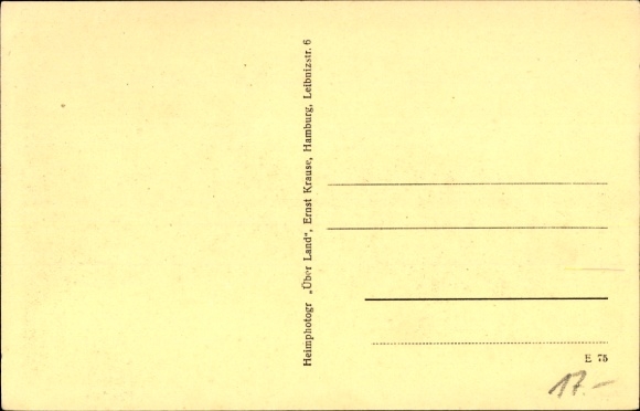 Postcard Hollenbeck Harsefeld in the Stade district, inn by Jürgen Fitschen