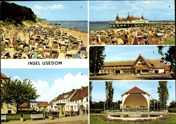 KP Uznam, Ückeritz, Plac Pokoju, Ahlbeck, leśny dom wakacyjny Damerow, miejsce koncertu w Heringsdorf
