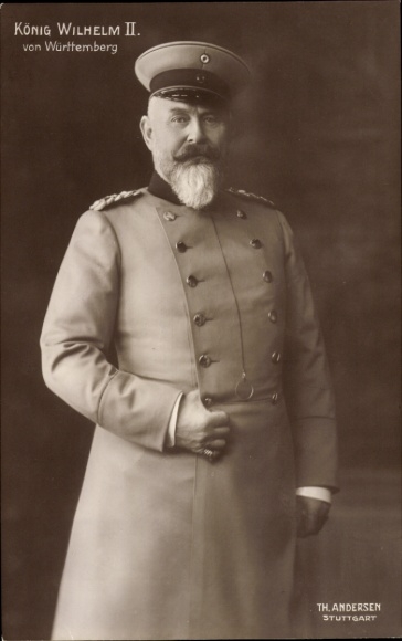 Ak König Wilhelm II. von Württemberg, Portrait in Uniform