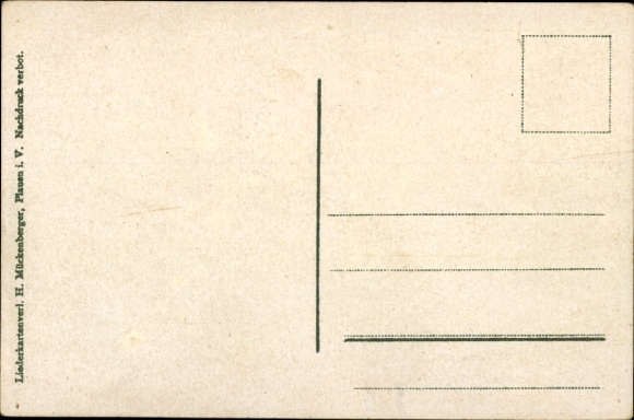 Song Postcard Mückenberger, Hilmar, The Orphan