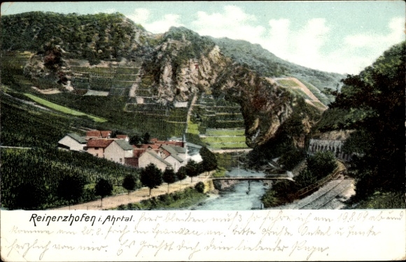 Postcard Altenahr in Rhineland Palatinate, town view