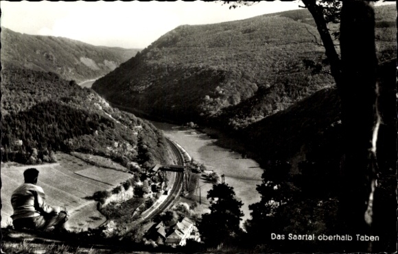 Postcard Taben Rodt an der Saar, Panorama