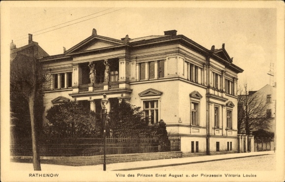 Ak Rathenow im Havelland, villa van prins Ernst August en prinses Viktoria Louise