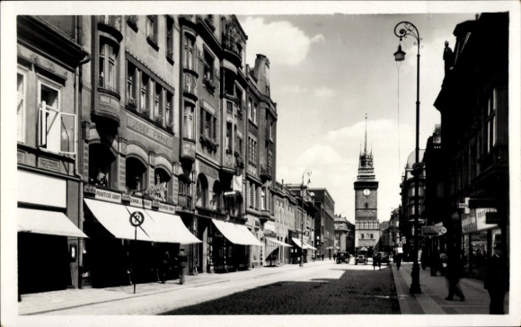 Ak Pardubice Pardubitz Stadt, Wilsonova trida