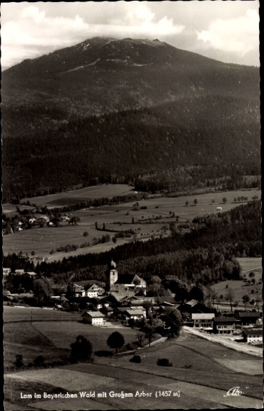 Ak Lam im Bayerischen Wald Oberpfalz, Ortsansicht, Panorama, Großer Arber