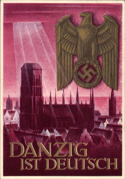 Postal stationery artist Postcard Klein, Gottfried, Danzig is German, WHW