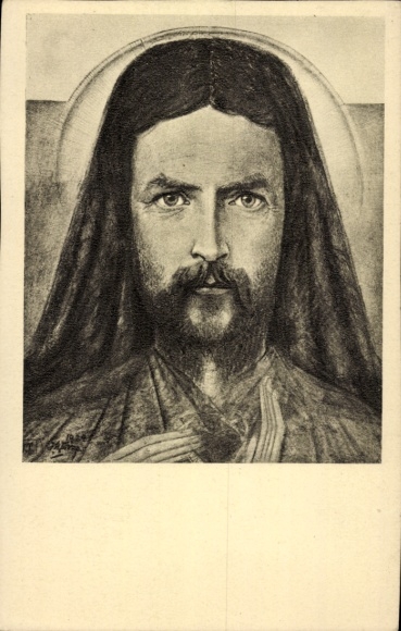 Artist Postcard Toorop, Jan Th., Happy New Year, Jesus, Christkop