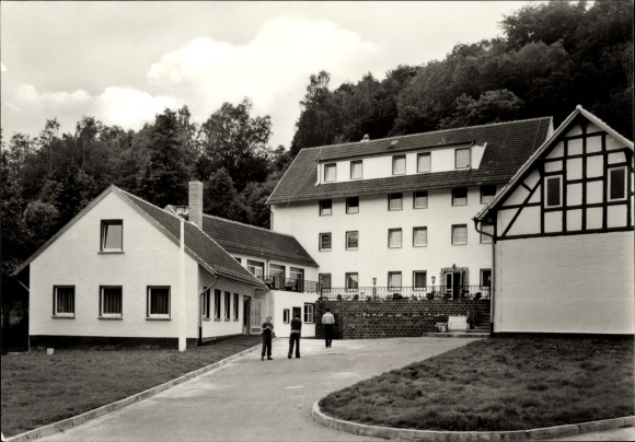 Postcard Eisenberg in Thuringia, fulling mill, company holiday home of the VEB industrial insulation Leipzig