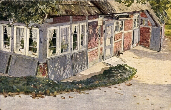 Artist Postcard Hamburg Kirchwerder Howe, Kate