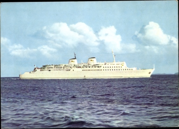 Ak Eisenbahnfährschiff der Deutschen Reichsbahn, MS Sassnitz