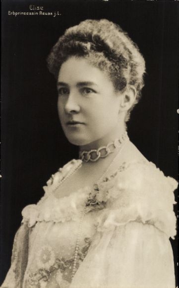 Ak Elise, Erbprinzessin Reuss jüngere Linie, Portrait
