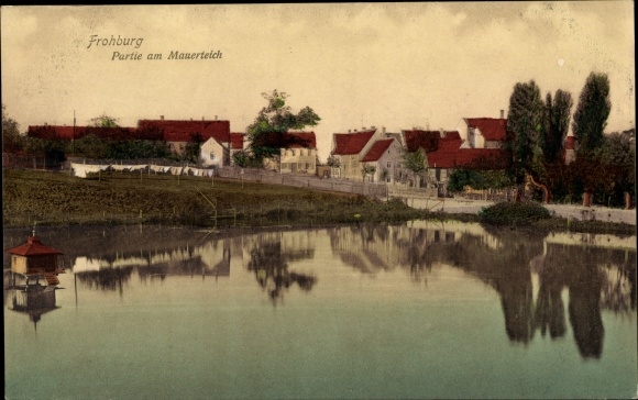 Postcard Frohburg in Saxony, Mauerteich