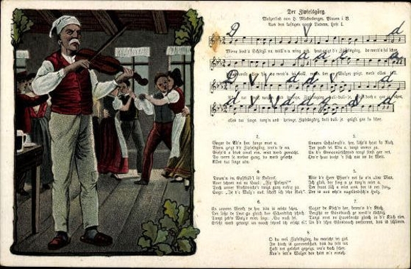 30 individual song cards, Anton Günther