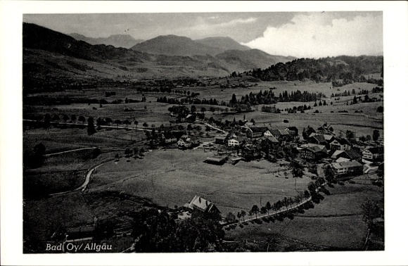 Ak Oy Mittelberg im Allgäu, Fliegeraufnahme