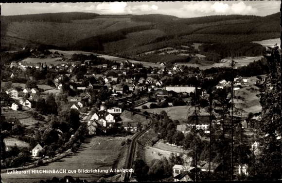 Postcard Hilchenbach in Westphalia, view of the town from the direction of Allenbach