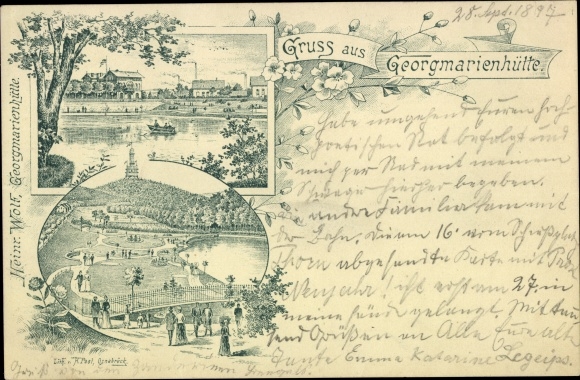 Litho Georgsmarienhütte in Niedersachsen, Panorama, Aussichtsturm