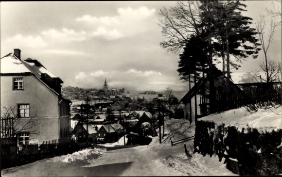 PC Jöhstadt Erzgebirge, winter view, street section