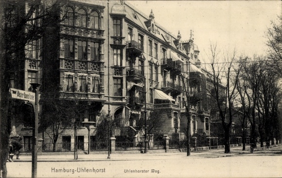 Postcard Hamburg Nord Uhlenhorst, Uhlenhorster Weg