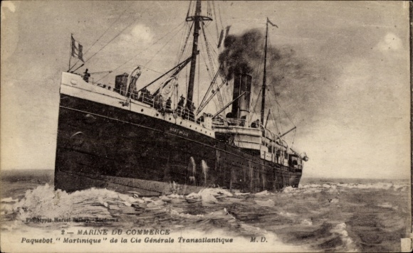 Ak französisches Passagierschiff Martinique