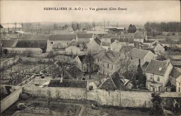 Ak Survilliers Val d'Oise,  allgemeine Ansicht, westlich