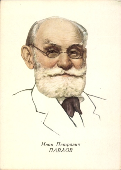 Postcard physician and physiologist Ivan Pavlov, portrait