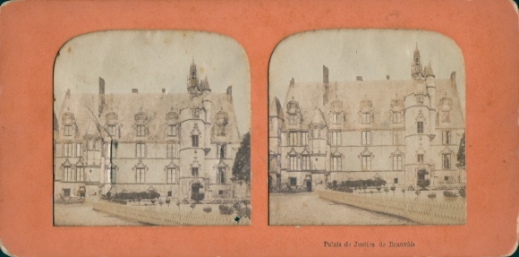 Stop against the light Stereo photo Beauvais Oise, Palais de Justice