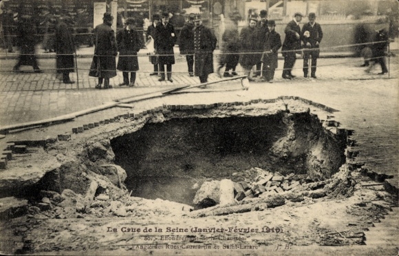 PC Paris, The Seine Flood 1910, Saint-Lazare